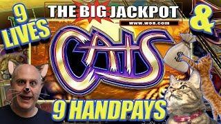 9 HANDPAY$ on "CATS" •$225 / $450 •HUGE BET$ • at The Cosmopolitan Casino
