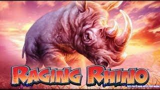 Raging Rhino Slot Bonus - Recording with 1% Battery Left