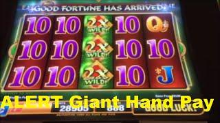 ALERT!! Hand Pay - Fu Dao Le Slot Machine