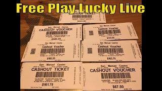 •Free Play Lucky Live •MING WARRIOR Slot machine & Lightning Link Grand JP Sighting! @ San Manuel •彡