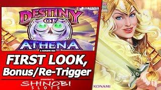Destiny of Athena Slot - First Look, Live Play and Free Spins with Re-Trigger
