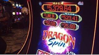 Dragon Spin Slot Machine Bonus- Bally Technologies, live Play-Aria-Vegas Birthday Bash with Jamie!