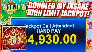 HOLY COW! HIGH LIMIT ACTION DOUBLED MY JACKPOT WIN! ⋆ Slots ⋆ INSANE JACKPOT WIN ON A SLOT MACHINE!