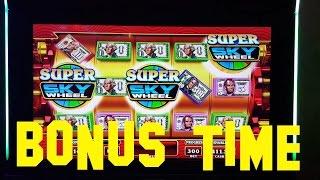 Crazy Money SUPER Sky Wheel live play BONUS and Nice win at max bet Slot Machine