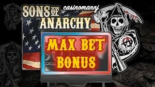 SONS OF ANARCHY SLOT - MAX BET - *NICE WIN* - Slot Machine Bonus