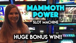 GIGANTIC WIN! Mammoth Power Slot Machine! What a Great BONUS!