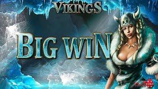 BIG WIN ON THE VIKINGS SLOT (ENDORPHINA) - 1€ BET!