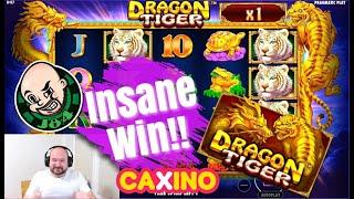 New Game! Insane Win From Dragon Tiger Slot