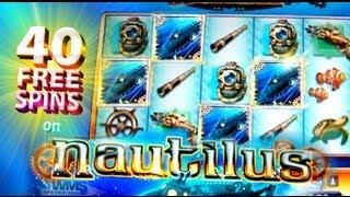 40 Free Spins Nautilus - BIG WIN 1c WMS Video Slots