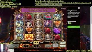 Casino Win Online - Almost full screen bonus on Happy Halloween