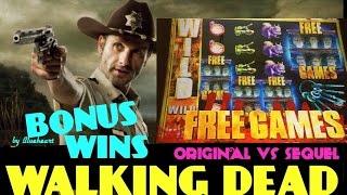 •BACK TO ORIGINAL• THE WALKING DEAD slot & The WALKING DEAD 2 slot machine BONUS BIG WINS!