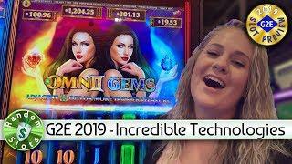 Stack N' Spin Omnii Gems, Slot Machine Preview #G2E2019 Incredible Technologies