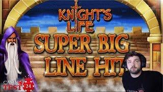 SUPER BIG LINE HIT on Knight's Life - Merkur Slot - 1€ BET!