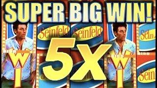 •SEINFELD SUPER BIG WIN! BIGGEST ON YOUTUBE!• MAX BET RUN! Slot Machine Bonus (SG)