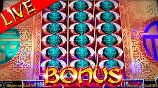 LIVE BONUS TRIGGER!!! Fu Dai Lian Lian Dragon - FREE GAMES on Aristocrat Slots in Casino