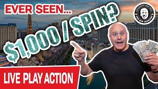 • $1,000 PER SPIN Live In Las Vegas • Ever Seen THAT Before?