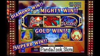 I was JUST about to cash out when I hit this! Fu Panda and River Dragons ★ Slots ★