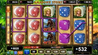 Amazons' Story casino slots - 2,444 win!