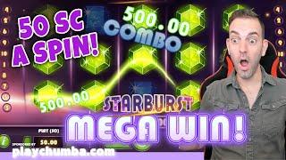 ⋆ Slots ⋆MEGA WIN ⋆ Slots ⋆ Starburst Slot Machine @ 50SC/Spin ⋆ Slots ⋆ Play Chumba.com