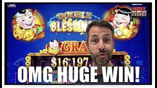 What kind of bonus is this?! HUGE WIN on Double Blessings Slot Machine!