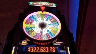 Monopoly Slot Machine  Bonus WIN!!!!! Max Bet $5