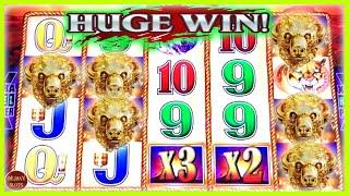 WOW HUGE WIN! BUFFALO GOLD SLOT MACHINE | SUPER FREE GAMES COIN SHOW MULTIPLIERS!