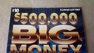 $500,000 - Big Money - Illinois Instant Lottery Scratchcard