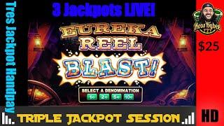 LIVE Slots! Eureka Blast Major hunting TRIPLE JACKPOT SESSION