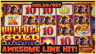 ★ Slots ★️Buffalo Gold Revolution ★ Slots ★️HIGH LIMIT $22.50 Spins Only & MAX BET Bonus Round Slot 