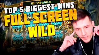 TOP 5 BIGGEST WINS IN CASINO FROM BULLED TV | CASINO GAMES | FULL SCREEN WILD