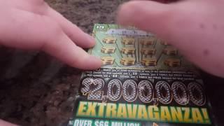 2 $2,000,000 EXTRAVAGANZA $20 ILLINOIS LOTTERY SCRATCH OFFS! PLEASE CHECK OUT UBERFUNGAMES!