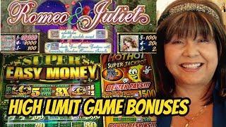 HIGH LIMIT GAMES ROMEO AND JULIET & SUPER EASY MONEY SLOTS