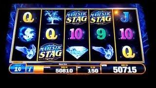 Bally - Majestic Stag - Slot Machine Bonus - BIG WIN!
