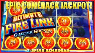 HIGH LIMIT Ultimate Fire Link Glacier Gold HANDPAY JACKPOT ⋆ Slots ⋆$50 Max Bet Bonus Round  EPIC CO