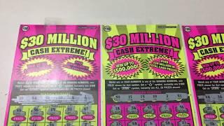 Scratching $30 in Lottery Tickets - Cash Extreme
