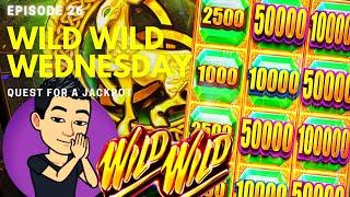 ⋆ Slots ⋆WILD WILD WEDNESDAY!⋆ Slots ⋆ QUEST FOR A JACKPOT [EP 26] ⋆ Slots ⋆ WILD WILD EMERALD Slot Machine (Aristocrat)