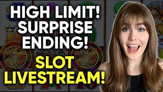 EPIC WINNING HIGH LIMIT SLOT LIVESTREAM!! WITH A SPECIAL SURPRISE AT THE END! $1000 BANKROLL!!
