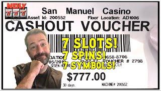 7 SLOTS - 7 SPINS - 7 SYMBOL - $777 - WITH NEILY777
