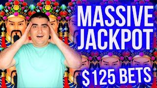 $125 Spin MASSIVE JACKPOT On Lightning Link Slot Machine - PART 2