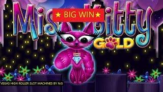 MISS KITTY GOLD  Slot Machine • •BIG WIN • Bonus Video !!!!   MAX BET