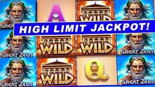 GREATEST WINS EVER ON ZEUS SLOT MACHINE ★ Slots ★ JACKPOT HANDPAY IN HIGH LIMIT