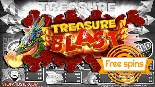 Treasure Blast Slot Machine with FREE SPINS BONUS