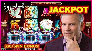 JACKPOT HANDPAY! Lock It Link Hold Onto Your Hat Slot - LOVED IT!