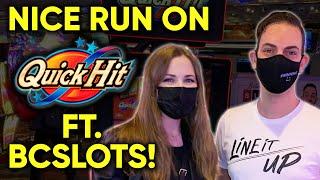 BONUSES! Nice Run On Quick Hit Slot Machine! With Special Guest @Brian Christopher Slots