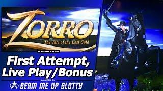 Zorro: The Tale of the Lost Gold Slot - Live Play and Free Spins Bonus