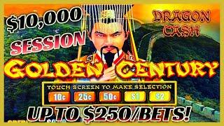 HIGH LIMIT Dragon Cash Link Golden Century UP TO $250 MAX BET SPINS ⋆ Slots ⋆$50 Bonus Round Slot Ma