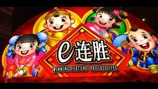 Winning Fortune Progressives Slot Machine Bonus-Live Play & Bonus!