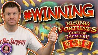 •SO MANY WINS ON THE NEW RISING FORTUNES ENDLESS TREASURE!!!•  | Brian of Denver Slots