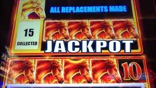 •New Slot JACKPOT ! HANDPAY!•Insane Re-Triggers & Horses !•MUSTANG Slot (Ainsworth) w/Only $1.80 Bet