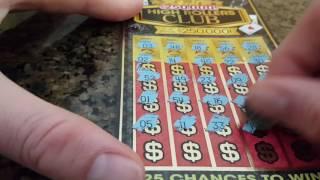 $250,000 HIGH ROLLERS CLUB MARYLAND LOTTERY $10 SCRATCH OFF.